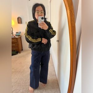 ADIDAS MARIMEKKO size LARGE Track Jacket Utility Pocket Jacquard Blocking